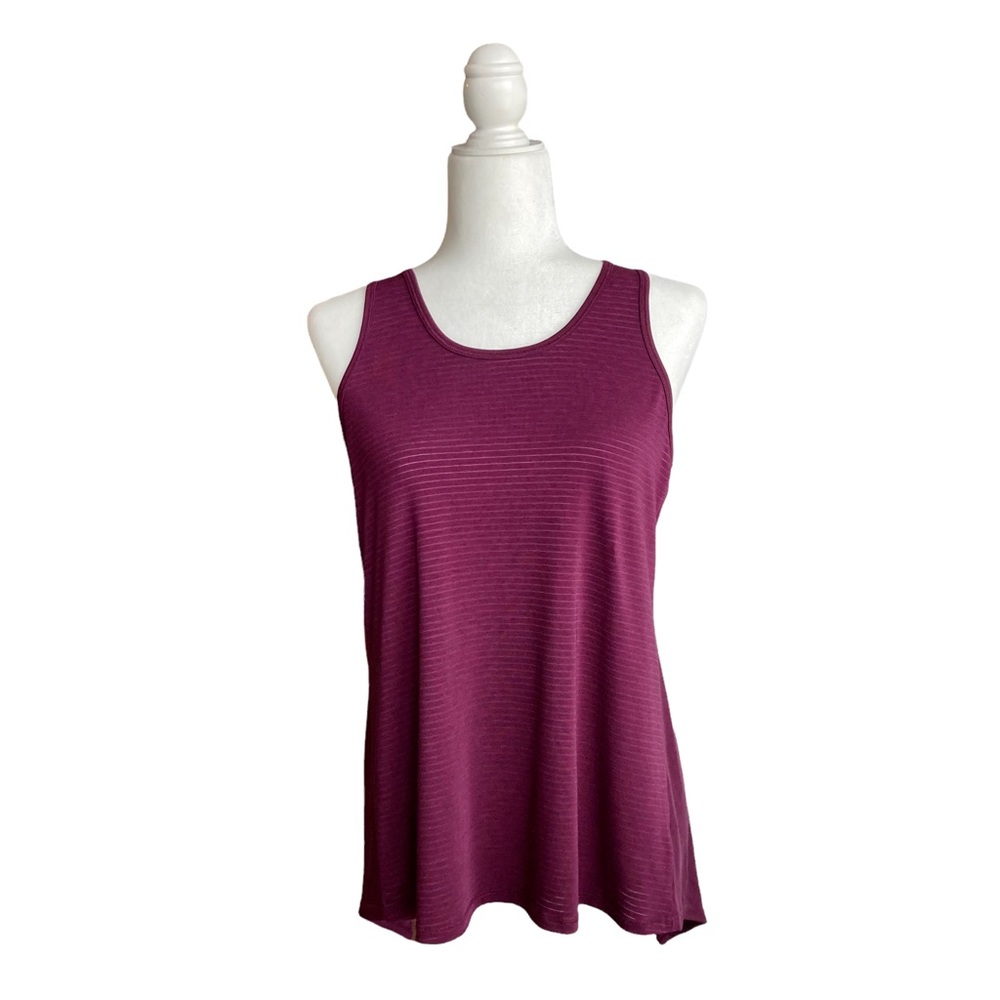 Athleta Women’s Top Style54023 Athletic Tank w/open back detail Purple - Picture 2 of 7